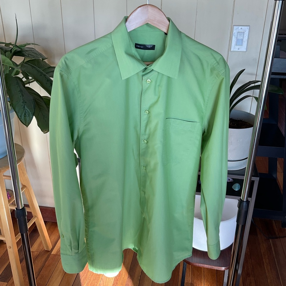 Men's Green Shirt by hörst. Pre owned